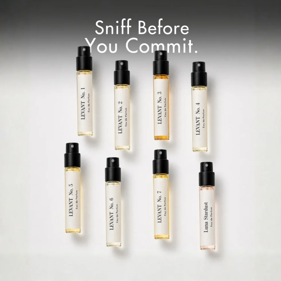 Levant free sample bottles
