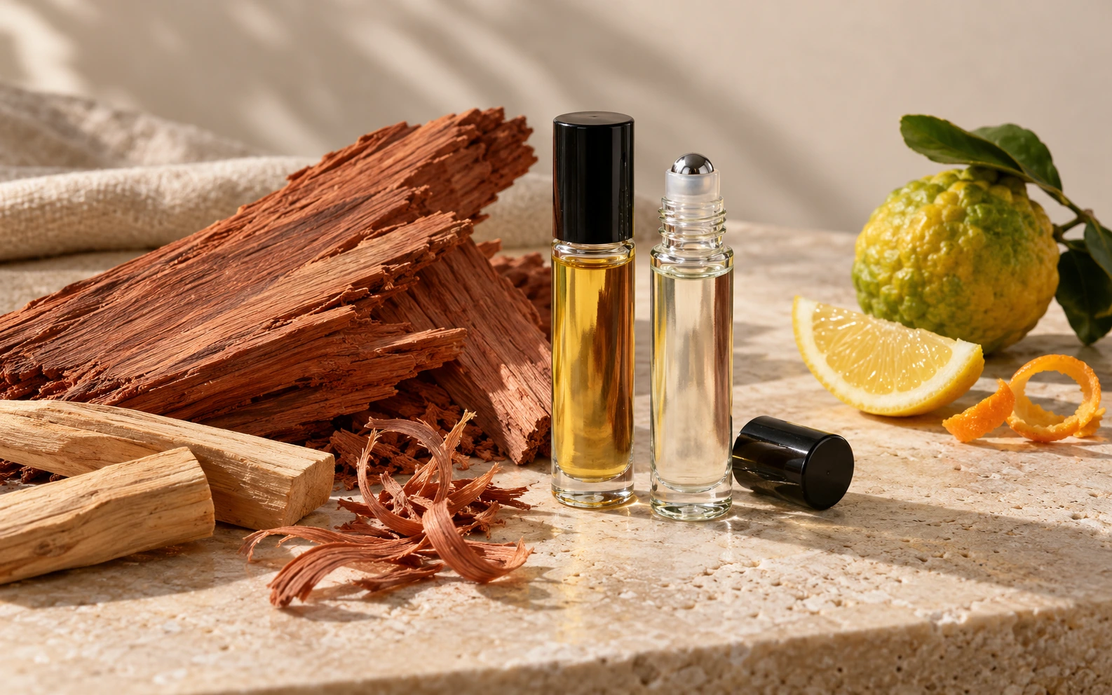 Should you layer cedar perfume oil with musk or wear it alone?